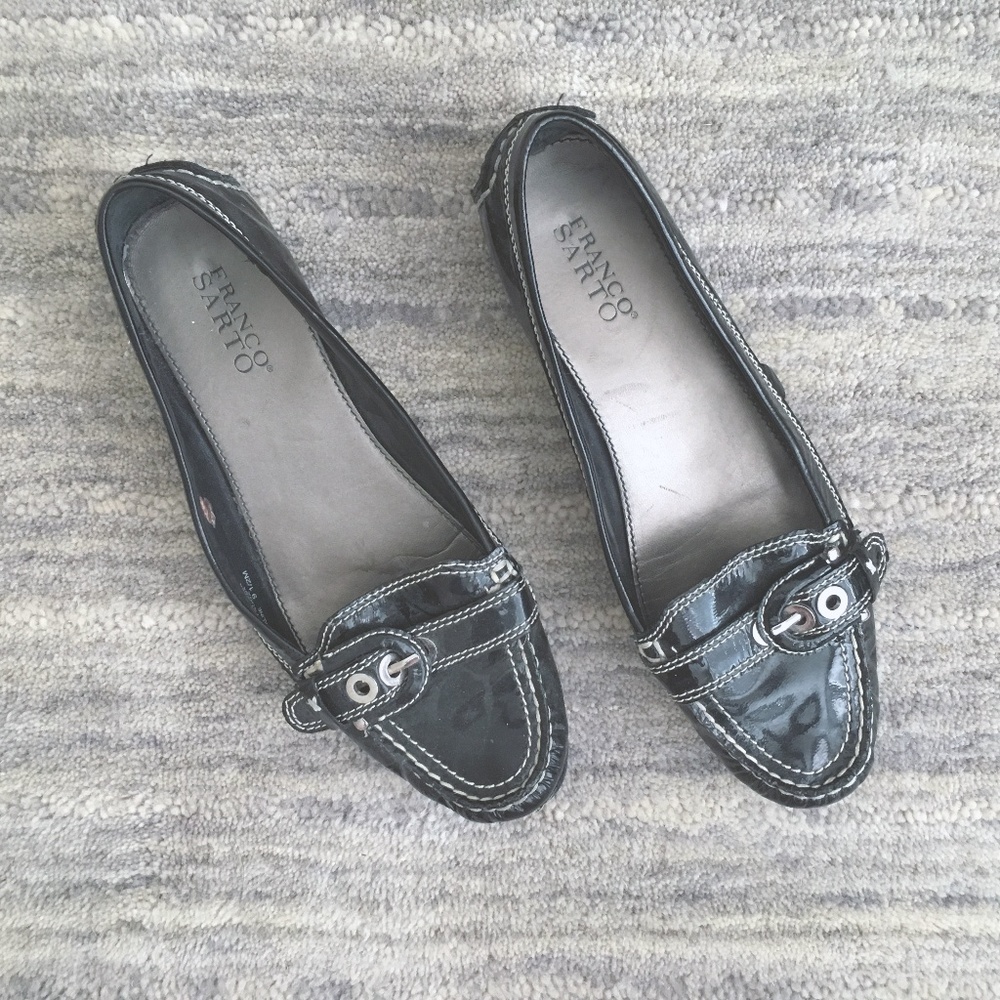 Franco Sarto Black Flats